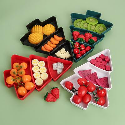 Креативная форма рождественской елки, конфеты, закуски, орехи, сухофрукты, пластиковая тарелка, посуда для закусок, миска для завтрака, десерт для свадебной вечеринки