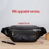 Мужская поясная сумка-кроссбоди из натуральной кожи: Многофункциональная поясная сумка большой вместимости для бега и работы