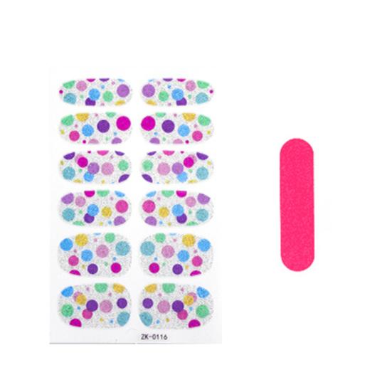 1 Set Nail Sticker Ultra-Thin Self Adhesive Waterproof Strong Stickiness Decorative