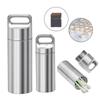 Stainless Steel Mini Sealed Waterproof Medicine Box Perfume Box Pendant EDC Environmental Protection Home Outdoor Medicine Box