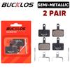 BUCKLOS BRP-01 Disc Brake Pads Resin Semimetallic MTB Hydraulic Brake Pads for SHIMANO B01S B05S Bicycle Brake Pad for M525 M395