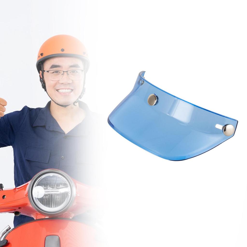 Helmet Visor Peak 3 Snap Visor Sunshield Peak for Retro Helmets Half Helmets 3/4 Helmets Helmets with 3 Buttons Accessories
