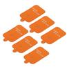 10pcs Snap Electrode Pad Reusable Replacement Electrode Patch Accessory for TENS Massager Orange