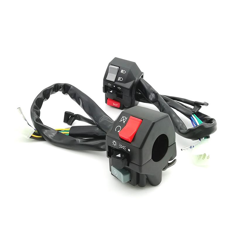 Новый 12V Мотоциклетный Переключатель Управления на Руле 7/8" Контроллер Электрозапуск/Свет