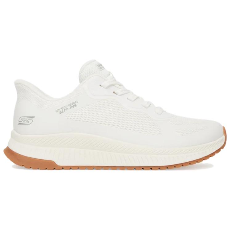 Skechers Bobs Squad 4 Удобные Универсальные Низкие Беговые Кроссовки Женская Кроссовка Белый 117624-WHT