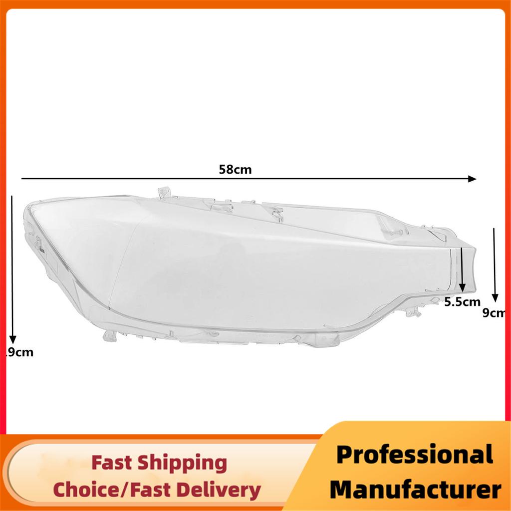 For BMW F30 F31 3-Series 320 328 335 2013 2014 2015 2016 1Pair Front Headlight Lens Cover Clear Car Headlamp Cover Shell