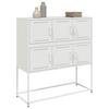 Sideboard White 100.5 x 39 x 107 cm Steel