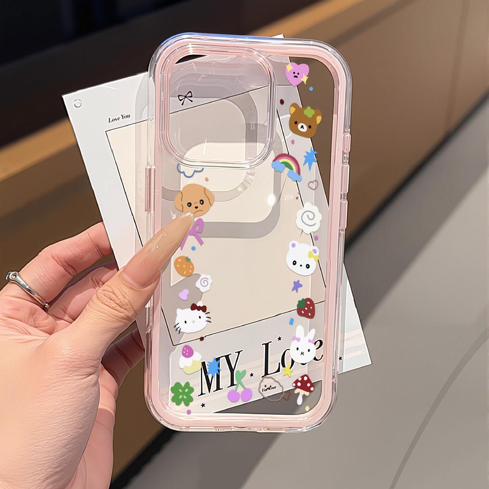 Расписной чехол для телефона для iPhone 17 11 12 13 14 15 16 iPhone 17 12 13 14 15 16 Pro 17 12 13 14 15 16 Pro Max Высококачественный расписной милый чехол для телефона с животными
