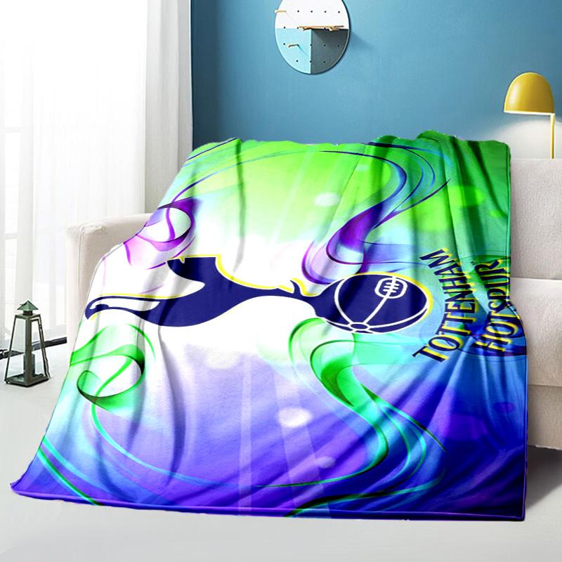 Tottenham Crest Design Printed Throws Blanket Soft Flannel Blankets for Couch Bed Gifts for Men Women Picnic blanket Christmas gifts