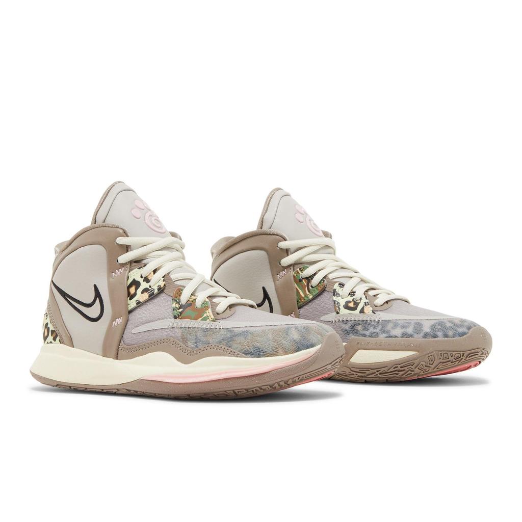 Nike Kyrie Infinity Grade School 'Leopard Camo' (Unisex) Light Iron Ore / Moon Fossil / Coconut Milk / Black Kids' Basketball Shoes DD0334 006