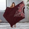 Luxurious Velvet Throw Blanket with Intricate Floral Embroidery Decorative Bed Blanket for Sofa Couch Home Decor