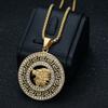 Jewelry Gold Plated with Zircon Vintage Fashion Men's and Women's Necklace Pendant Jewelry