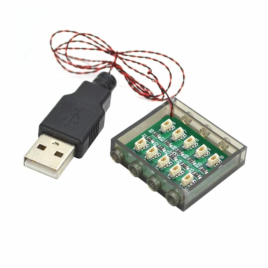0,8 мм Штырь RGB Светодиодный Провод Строительные Блоки DIY Уличный Фонарь Городской Электрический Ночной Пейзаж Городской Дом Украшение Игрушечный Кирпич Совместимый Leduo