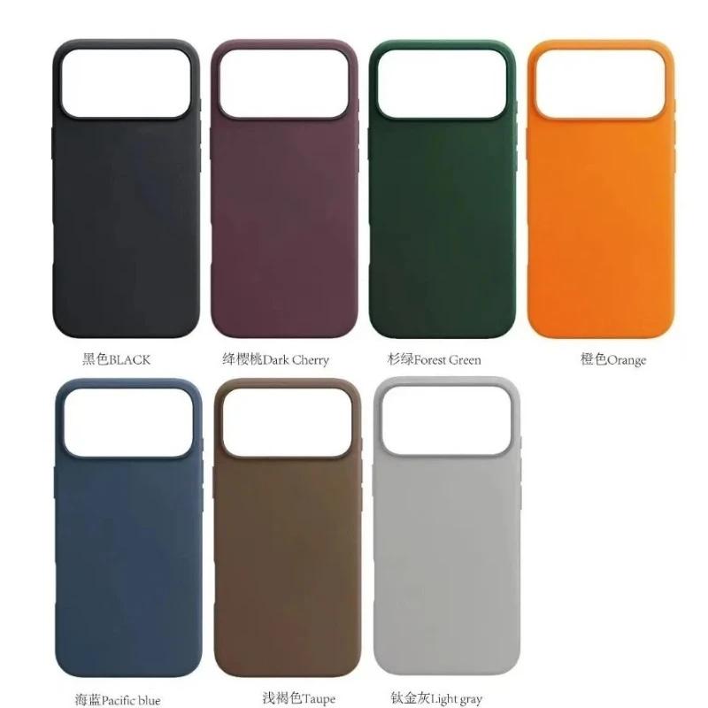 For iPhone 18 Pro Max Magsafe Magnetic Wireless Charging Leather Phone Case For iPhone 17 Air 16 15 14 Plus 13 12 Pro Max 17E16E