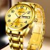 Trendy Men's Quartz Wristwatch Waterproof Dual Calendar Luminous Male Watch Daily Wear Outdoor Activities Business Occasions