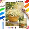 Набор для рисования маслом и цифровой живописи ручной работы DIY painting цветы ромашки в корзине painting для украшения дома