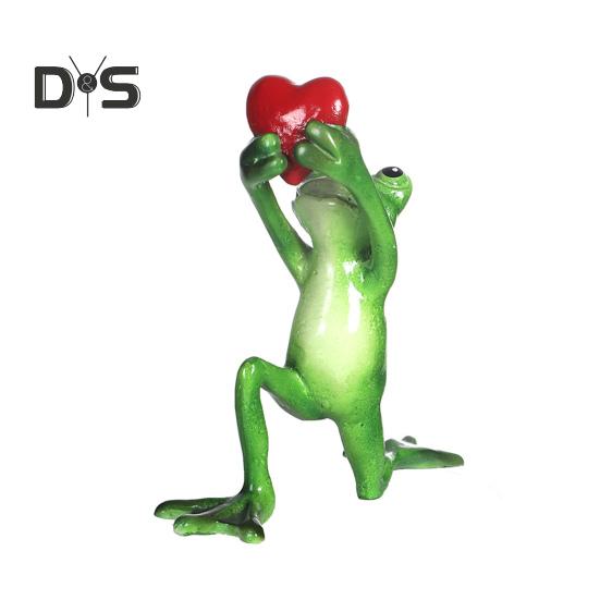 Миниатюрная статуэтка лягушки, скульптура лягушки из смолы, забавная статуэтка для домашнего декора, рабочего стола, спальни, офиса, класса