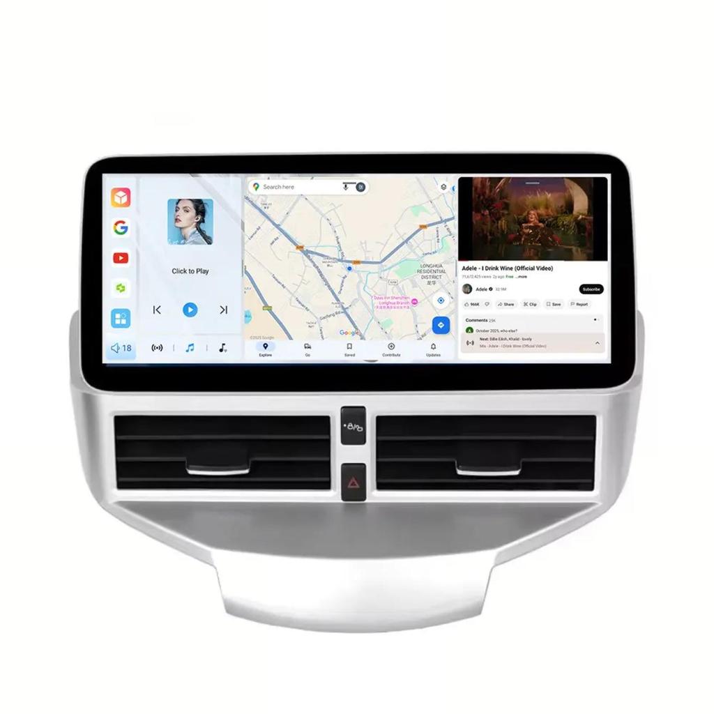 Совместимый 09-14 Ford Fiesta 12,3-дюймовый DVD-навигатор для центральной консоли с CarPlay