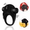 Black For Men Vibrating Ring Clitoris Stimulator Rings