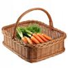 Wicker Basket Shopping Basket Picnic Fruits Tray Rectangular Wicker 52cm