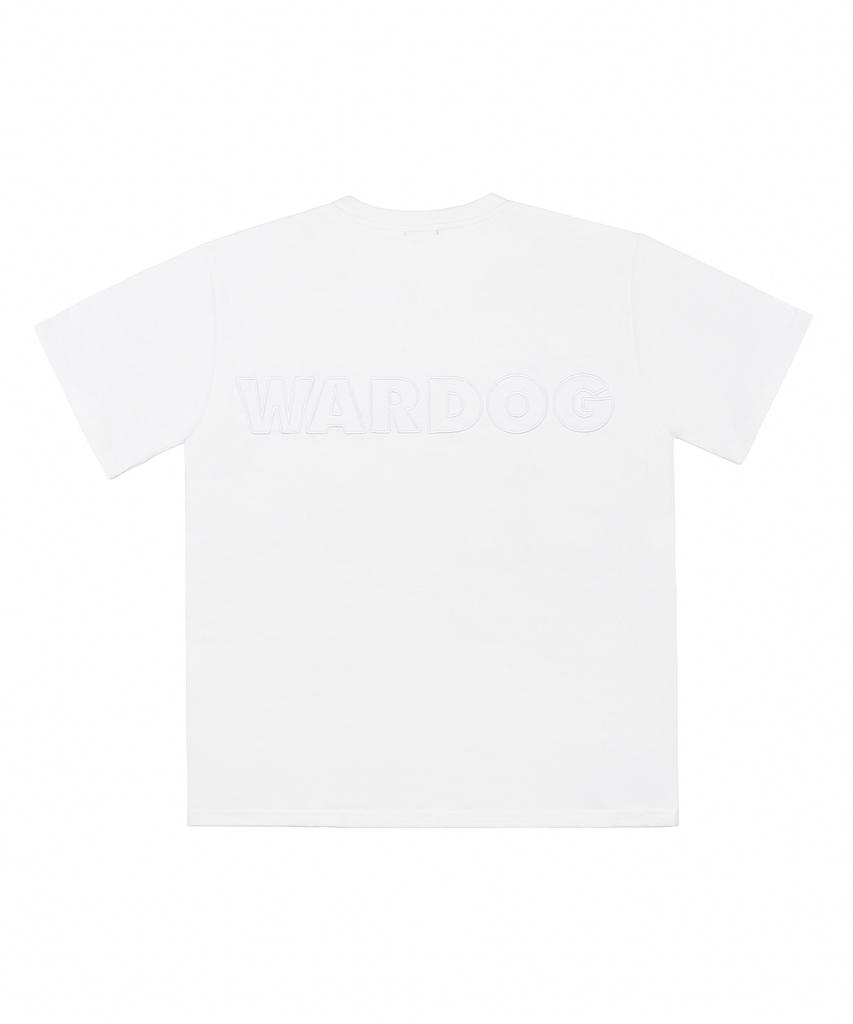 Белая футболка с логотипом WARDOG