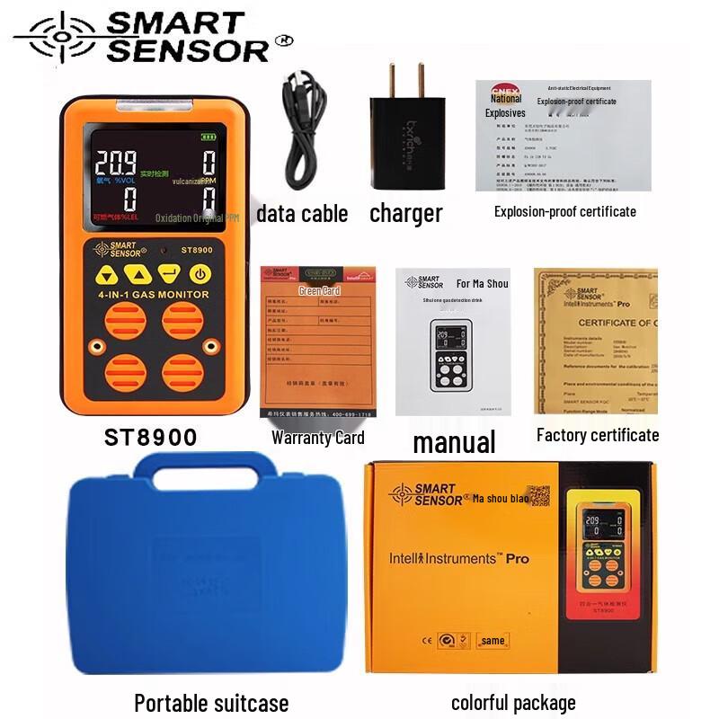 CEM ST8900 4-in-1 Portable Gas Detector (CN version)