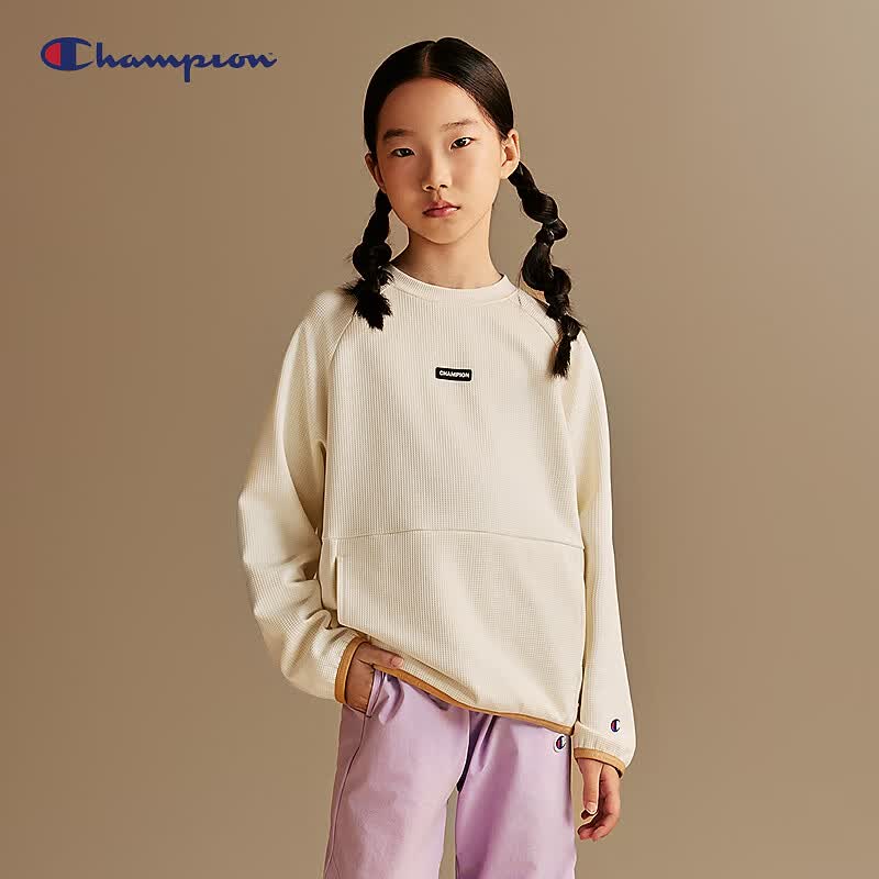 Champion Unisex Kids Raglan Long Sleeve T-Shirt