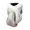 Thicken Wrap Shawl Women's Faux Fur Shawl Snowing Skiing Bib Cross Shawl Evening Prom Cape