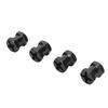 4PCS RC Wheel Hex Spacers 12mm Dia 15mm Length Hex Hub Extenssion with Metal Locking Lug Nut and Lock Pins for RC Cars