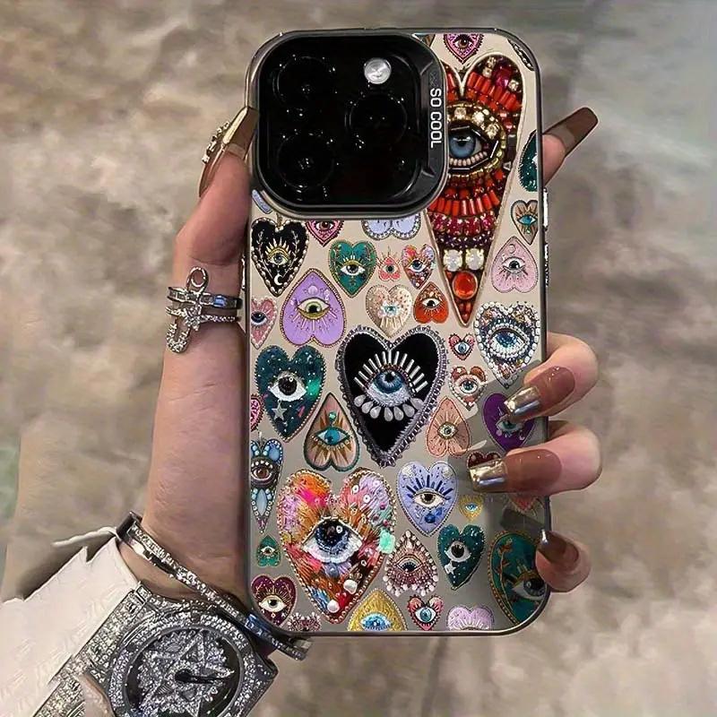 Vibrant Heart-Shaped Eyes Phone Case for Xiaomi Redmi Note 14 13 12 11 Pro Plus 5G 12S 11S 10S 10 13C 14C 4G Shockproof Cover