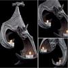 Bat Wall Tealight Holder Bat Wall Candlestick Resin Halloween Home Decor