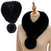 Luxury Velvet Texture Winter Scarf Solid Color Soft Neck Scarf Thickened Neck Warmer Scarf Cold Weather Accessories