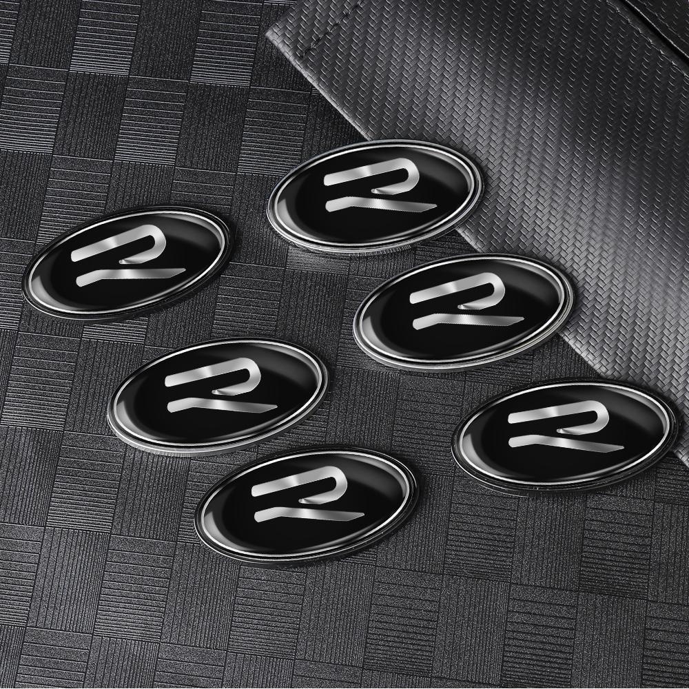 Car Styling ABS Aluminum Side Body Fender Trunk Sticker For Volkswagen VW R Golf Caddy Passat GTI Lavida Sagitar Scirocco Tiguan