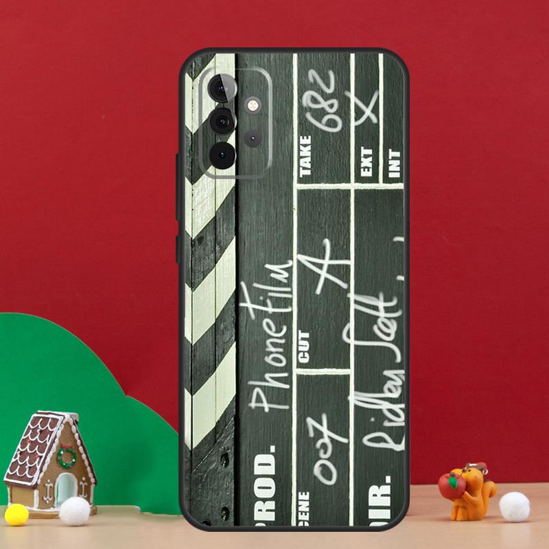 Film Movie maker Clapperboard Take Case For Samsung Galaxy A56 A33 A13 A36 A23 A52 A32 A12 A54 A34 A14 A16 A53 A15 A35 A55 A17