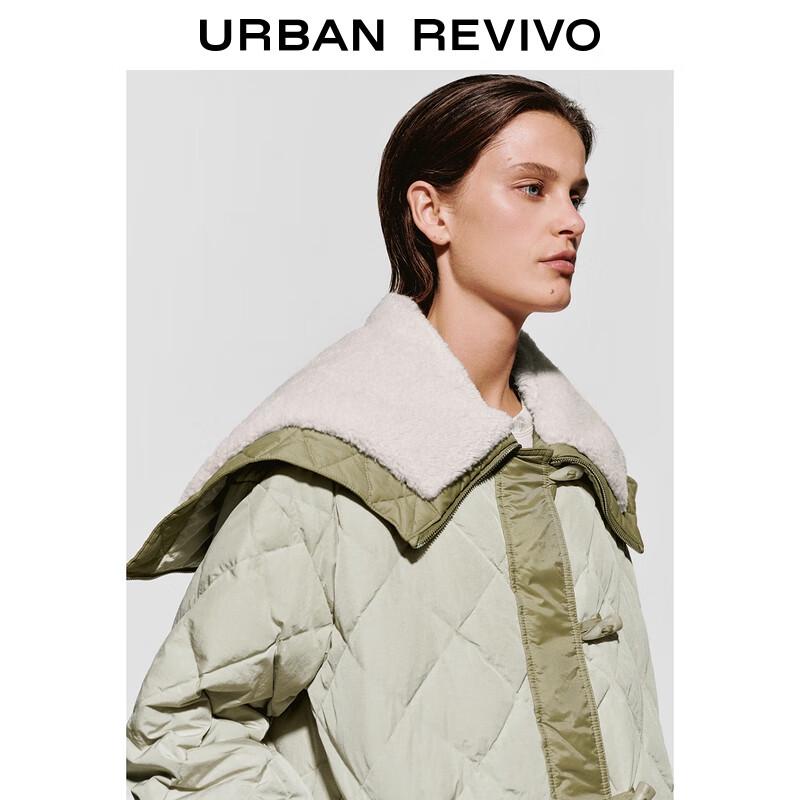 UR Women's Color-blocked Quilted Toggle Down Jacket