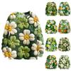 Women's Fashion Casual Long Sleeve St. Patrick's Print Round Neck Woolen Knit Pullover Top
