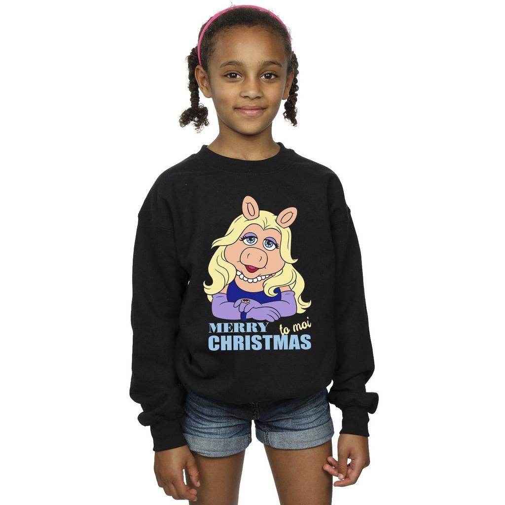 Disney Girls Muppets Miss Piggy Queen of Holidays Sweatshirt