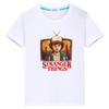 Stranger Things Print 100%Cotton T Shirt for Kids Boy10year Anime Tees Y2k One Piece Kawaii Short Tops Tshirt Kids Clothes Girls