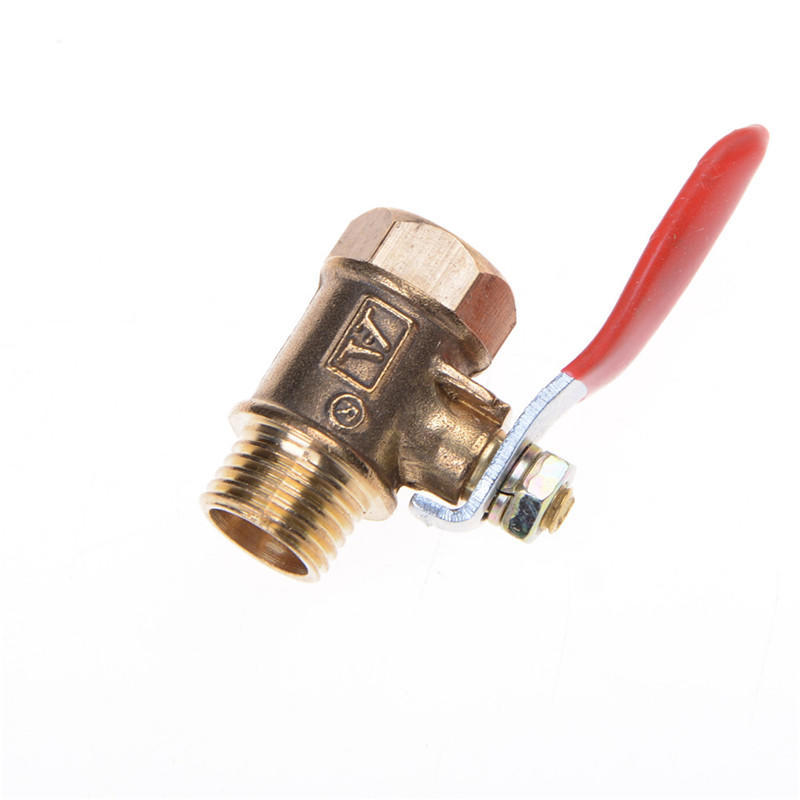 1/4'' M/F Full Port Inline Brass Water Air Gas Fuel Line Shut-Off Ball Valve