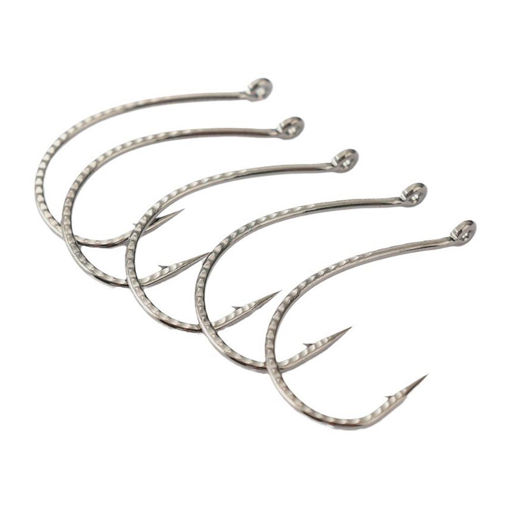 100 шт./Коробка Набор Рыболовных Крючков Высокоуглеродистая Сталь Жаловые Рыболовные Крючки Крючки для Пресноводной Морской Рыбалки Аксессуары