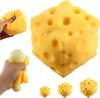 Большой сырный сквиши (10см), Гигантский Сквиши Сырный Блок, Игрушка-Антистресс, Большой Размер, Вирусные Сжимаемые Игрушки, Подарки на Праздник и День Рождения (4-дюймовый)