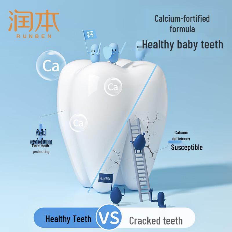 RUNBEN Kids Anti-Cavity Fluoride Toothpaste