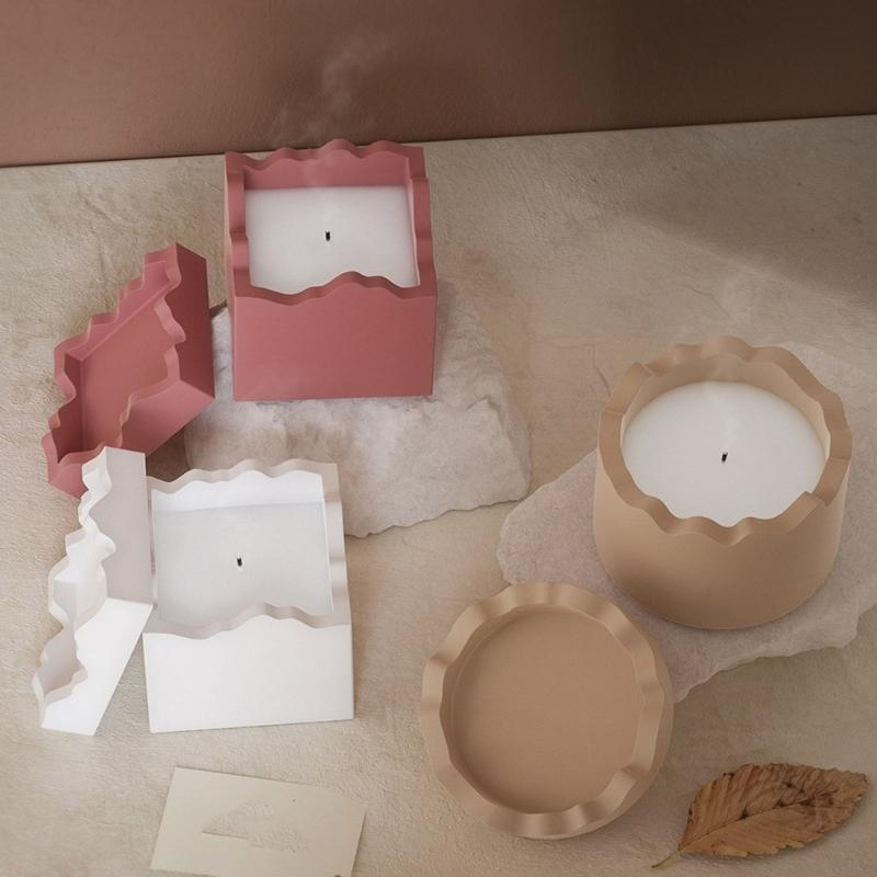 Креативные силиконовые формы для resin-арта, легко извлекаемые, формы для подсвечников из силикона, для resin-контейнеров и арт-проектов