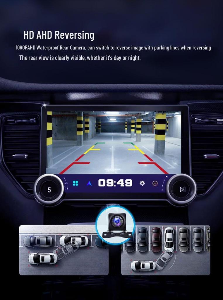Dingwei TS18 10-inch 4G Wireless CarPlay Android Navigation System with Universal Knob Control