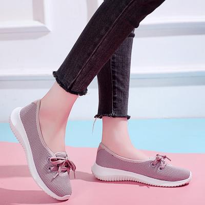 Домашняя уличная обувь для мамы для отдыха с дышащей сеткой, женская повседневная обувь для ходьбы на плоской подошве, офисная рабочая обувь для медсестры