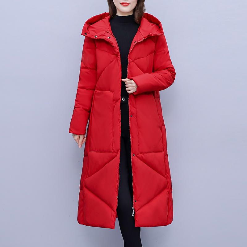 Зимнее женское длинное пальто TIDENOVEL, стеганое пальто, толстое утепленное пальто, парка, женское пальто, большой размер