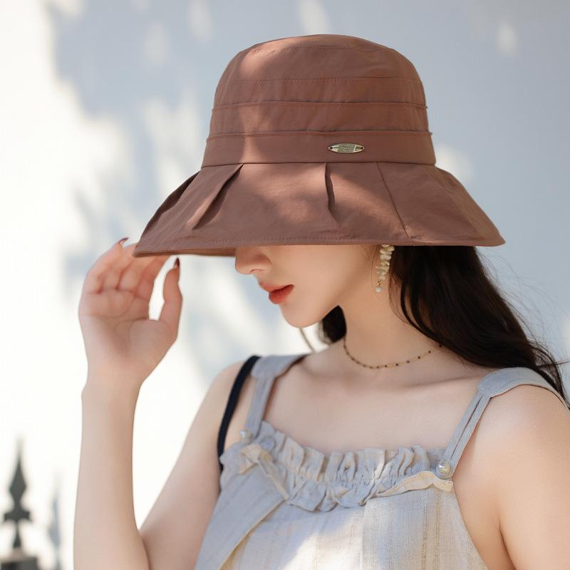 Летняя новая шляпа женская солнцезащитная шляпа Premium Sense Bucket Hat летняя уличная шляпа от солнца