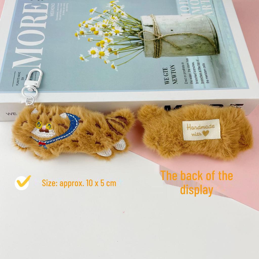 Милая подвеска в виде плюшевого кота Calico и брелок для ключей в виде сиамского кота, аксессуары для котят - мультяшные украшения для сумок-кукол