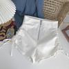Женские плиссированные шорты с высокой талией и кулиской для повседневной летней носки