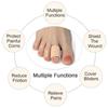 Fiber Gel Toe Cover Bandage Callus Protector Anti Abrasion Pain Relief Toe Separator Foot Care Finger Protection Foot Spa